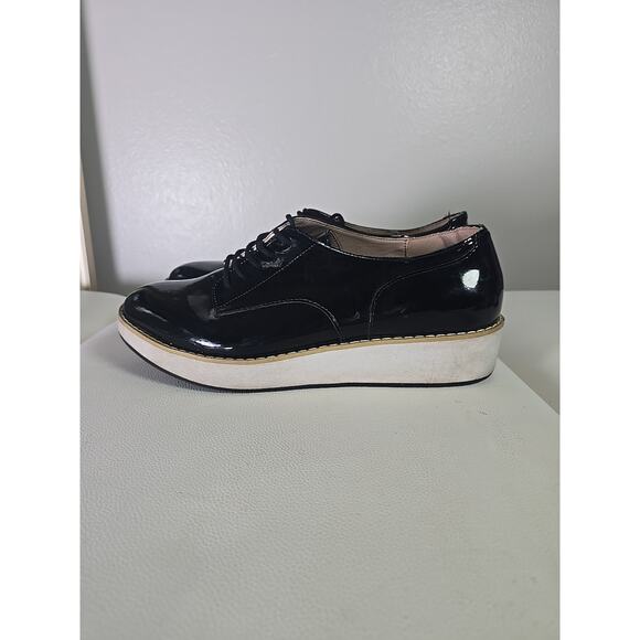 Patent Black Leather Steve Madden 10M Acedemia Hottie Winter Fall Holiday Shoes - Picture 1 of 7